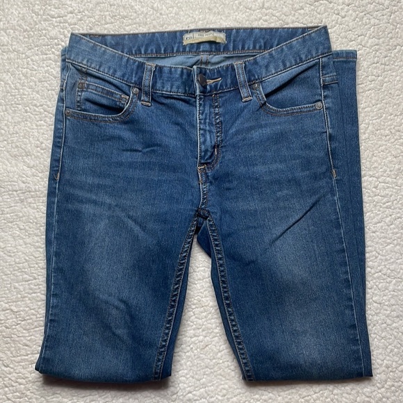 Free People Denim Jeans Dark Wash busted, knees size 25 - Picture 3 of 8